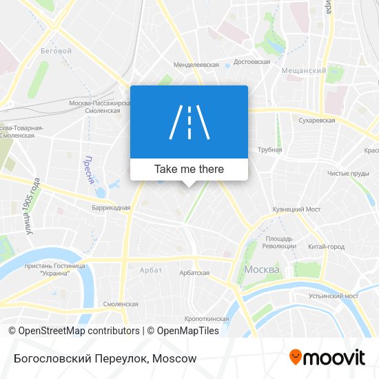 Богословский Переулок map