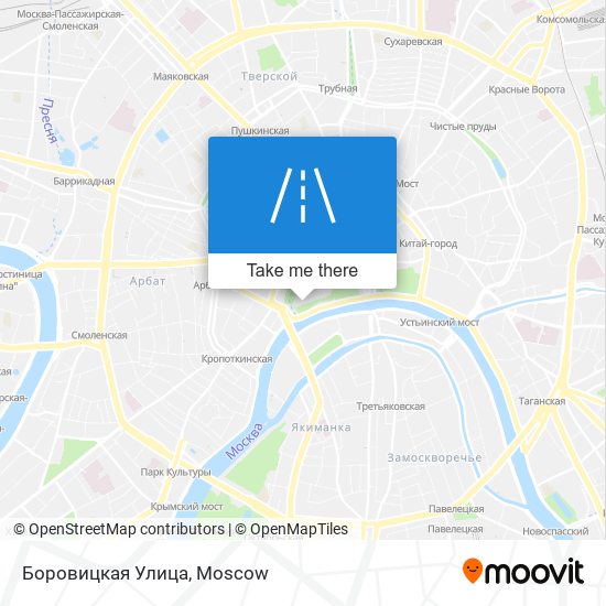 Боровицкая Улица map