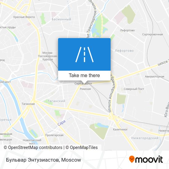 Бульвар Энтузиастов map