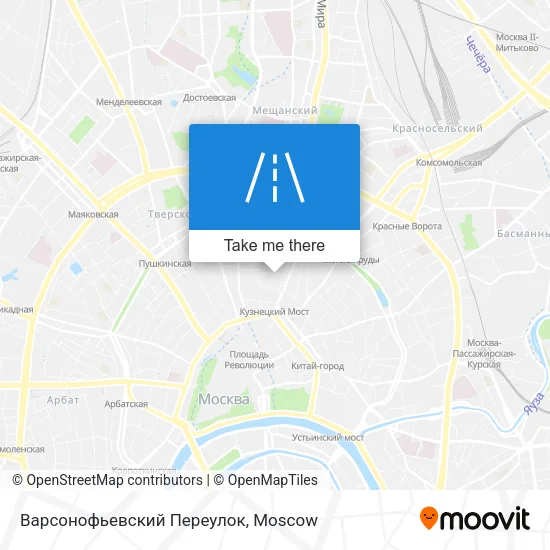 Варсонофьевский Переулок map