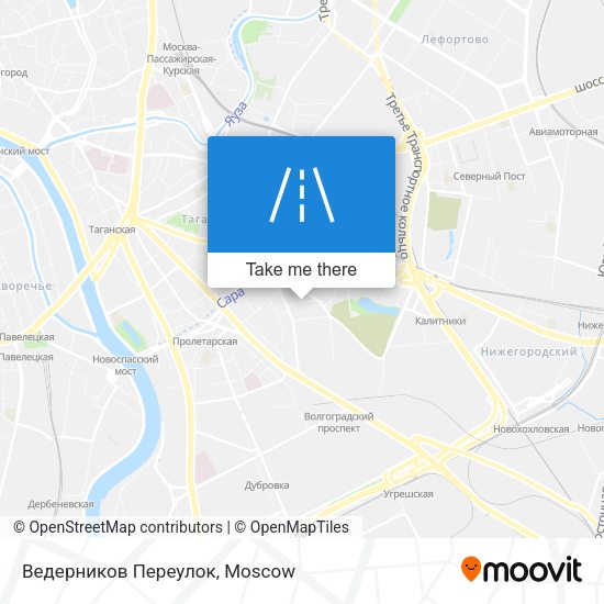 Ведерников Переулок map