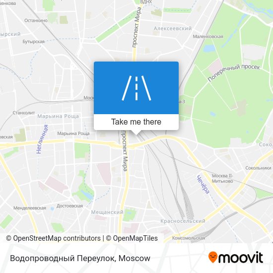 Водопроводный Переулок map
