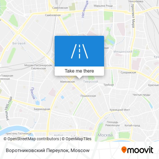 Воротниковский Переулок map
