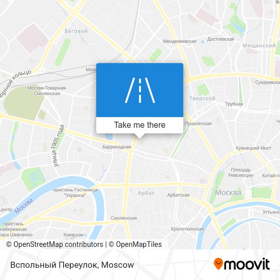 Вспольный Переулок map
