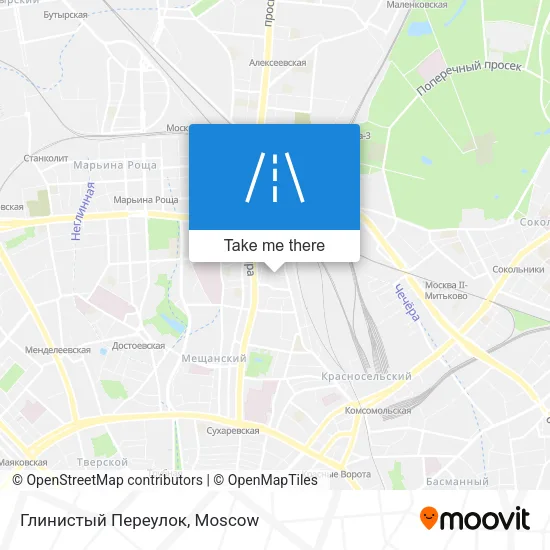 Глинистый Переулок map