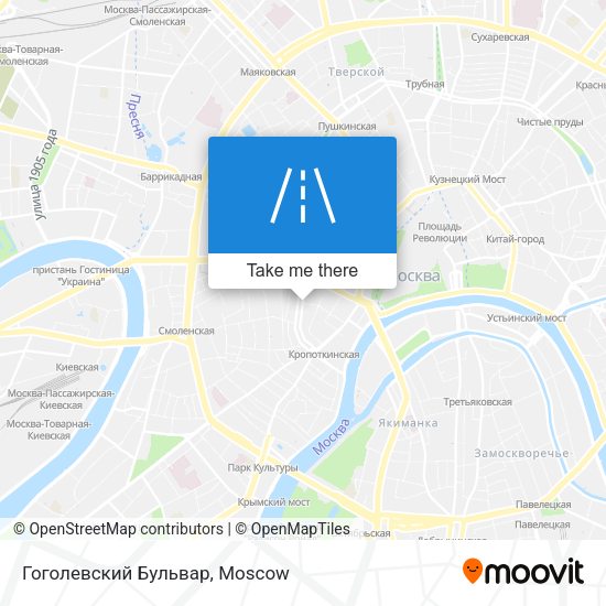 Гоголевский Бульвар map