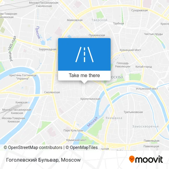 Гоголевский Бульвар map