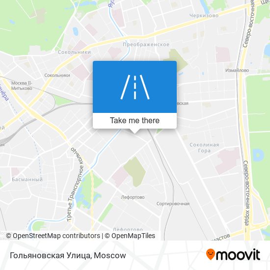 Гольяновская Улица map
