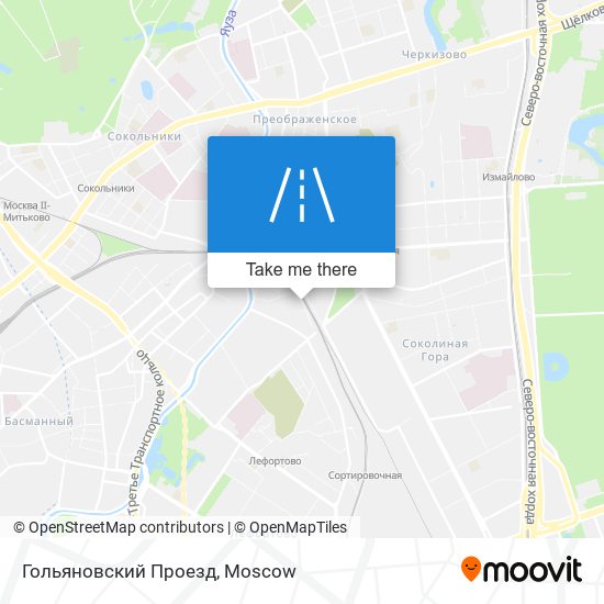 Гольяновский Проезд map