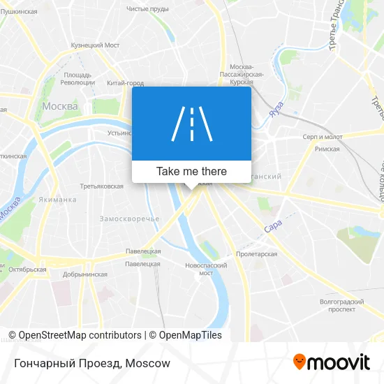 Гончарный Проезд map