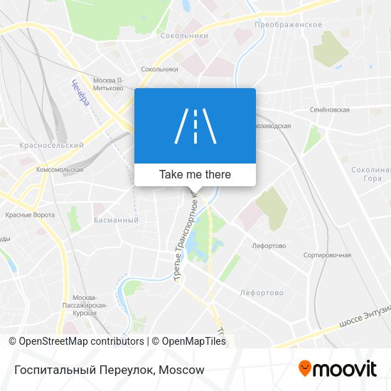 Госпитальный Переулок map