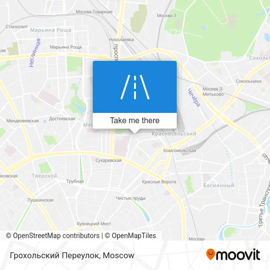 Грохольский Переулок map