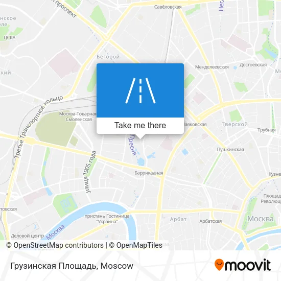 Грузинская Площадь map
