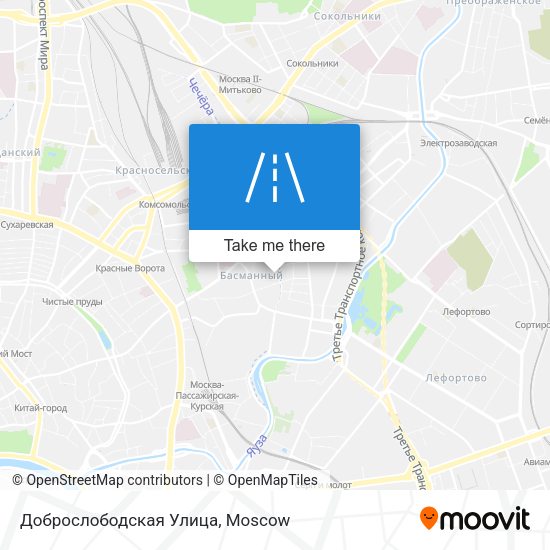 Доброслободская Улица map