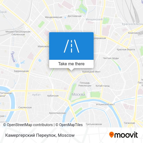 Камергерский Переулок map
