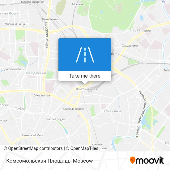 Комсомольская Площадь map