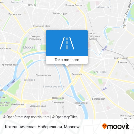 Котельническая Набережная map