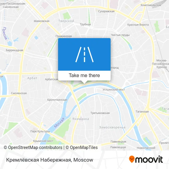 Кремлёвская Набережная map