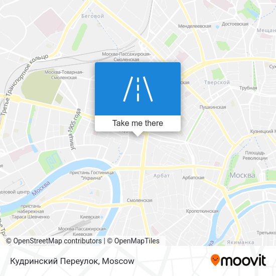 Кудринский Переулок map