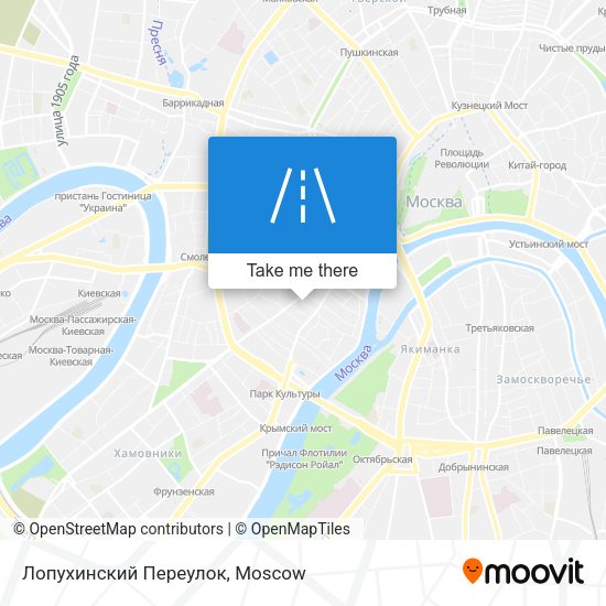 Лопухинский Переулок map