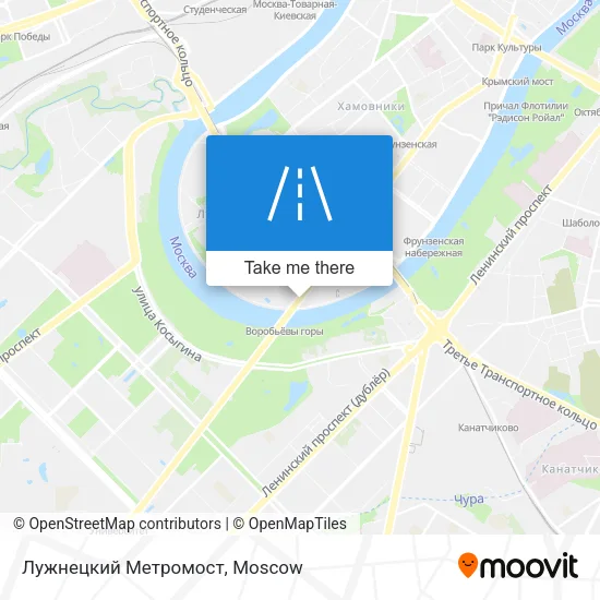 Лужнецкий Метромост map