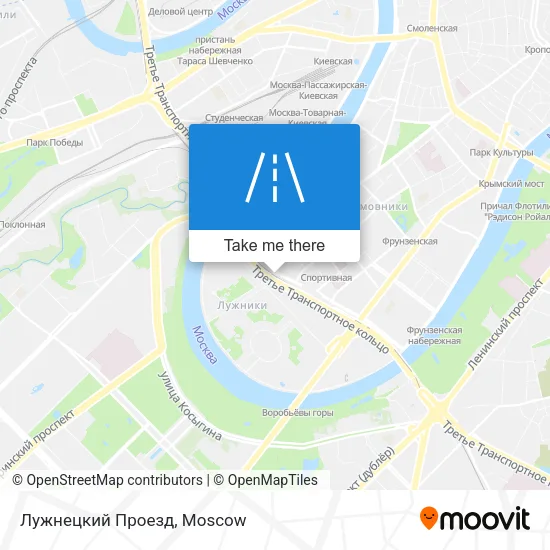 Лужнецкий Проезд map