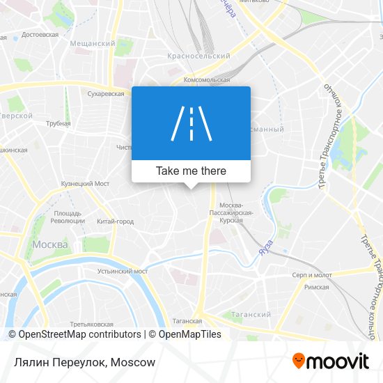 Лялин Переулок map