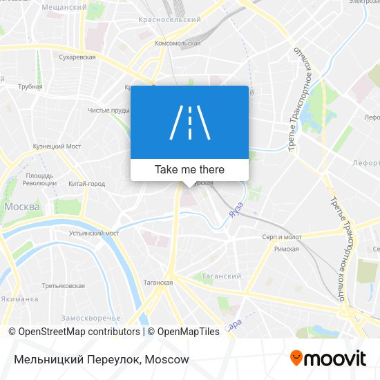 Мельницкий Переулок map