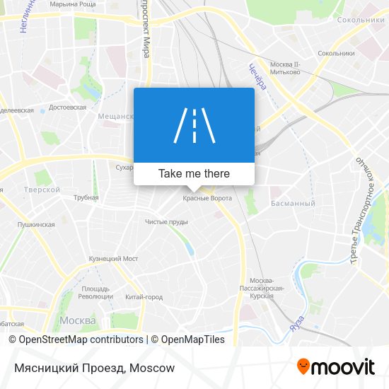 Мясницкий Проезд map
