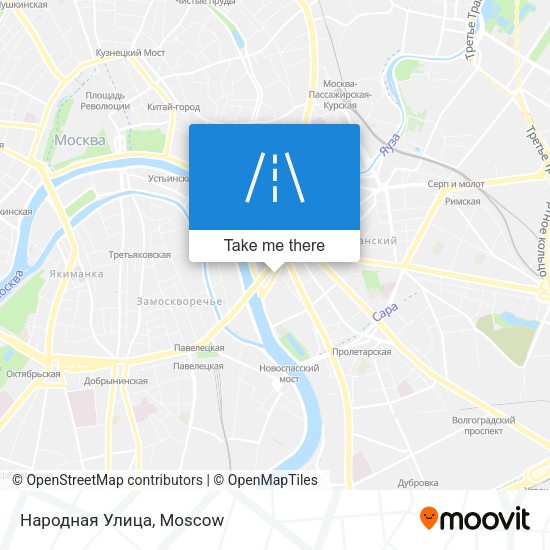 Народная Улица map