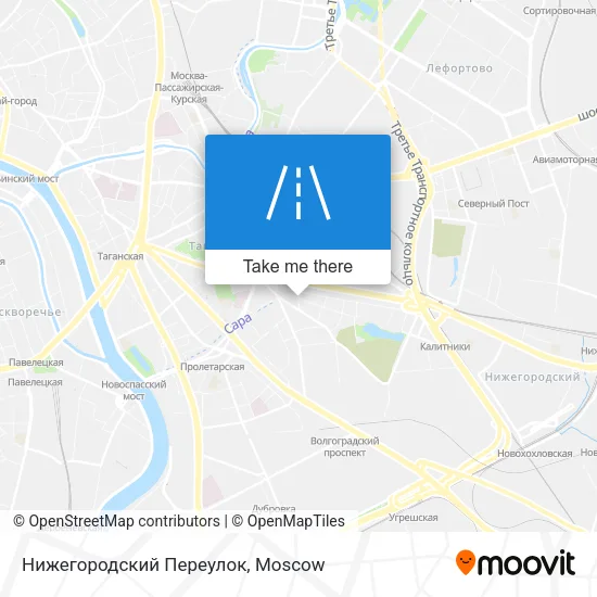 Нижегородский Переулок map