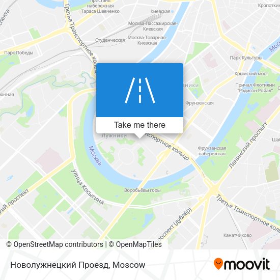 Новолужнецкий Проезд map