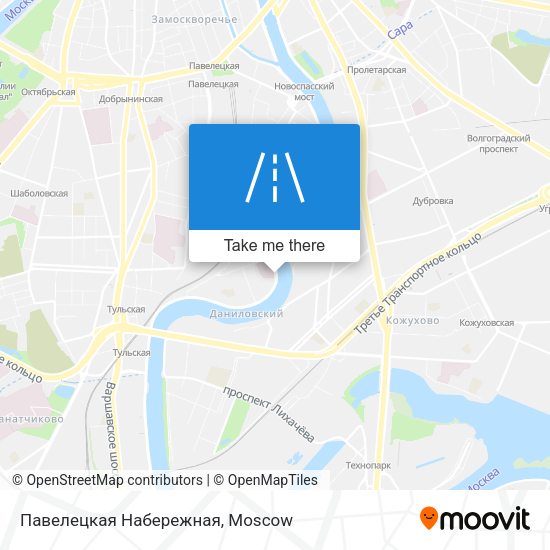 Павелецкая Набережная map