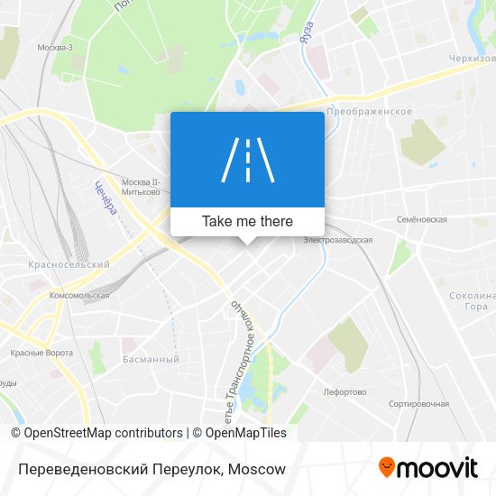 Переведеновский Переулок map