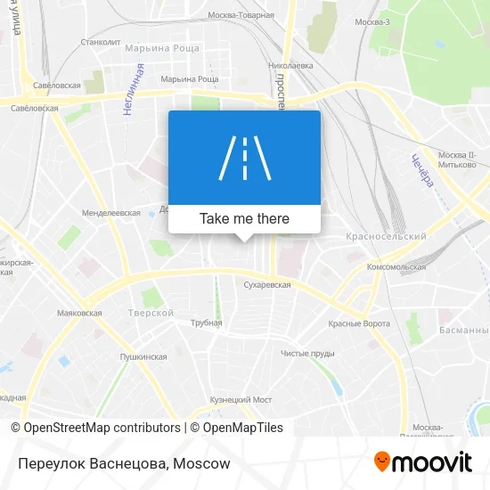 Переулок Васнецова map