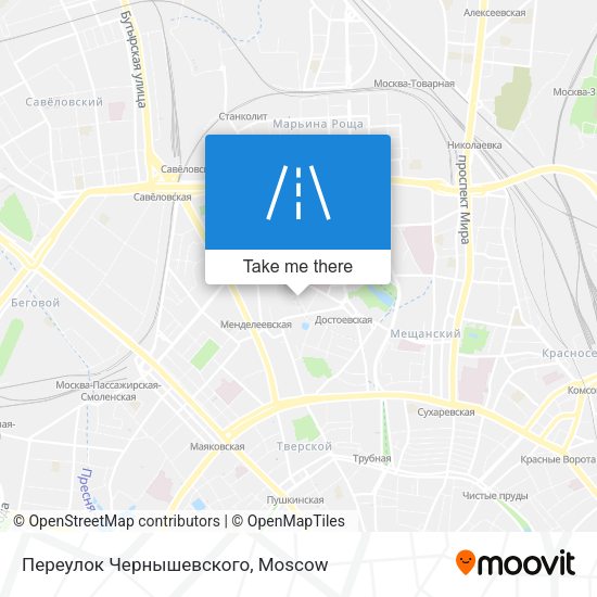 Переулок Чернышевского map