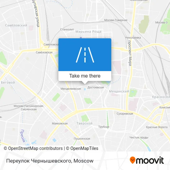 Переулок Чернышевского map