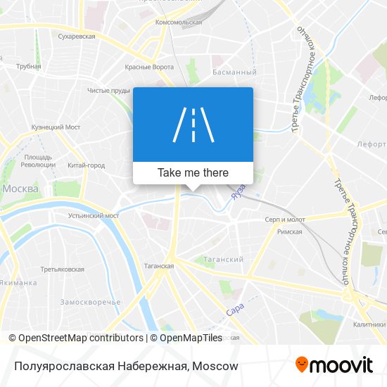 Полуярославская Набережная map