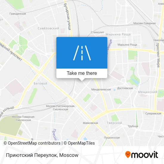 Приютский Переулок map