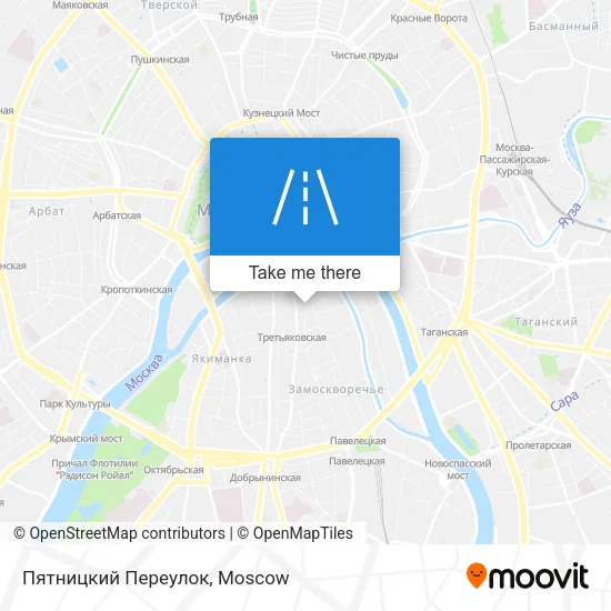 Пятницкий Переулок map