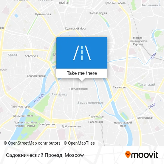 Садовнический Проезд map