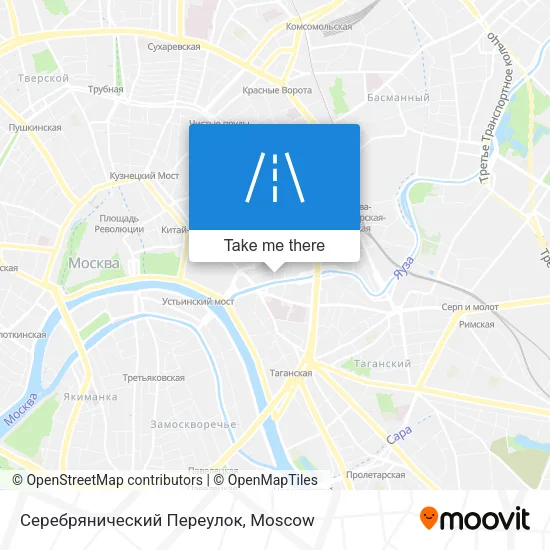 Серебрянический Переулок map