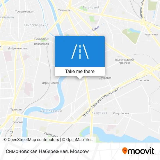 Симоновская Набережная map