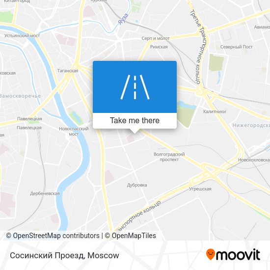 Сосинский Проезд map