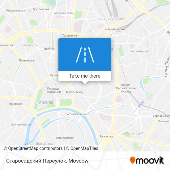 Старосадский Переулок map