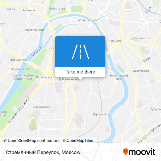 Стремянный Переулок map