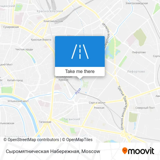 Сыромятническая Набережная map