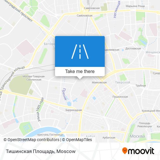 Тишинская Площадь map