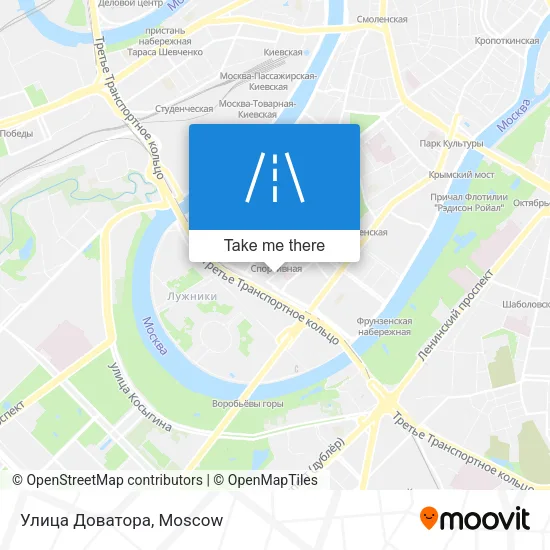 Улица Доватора map