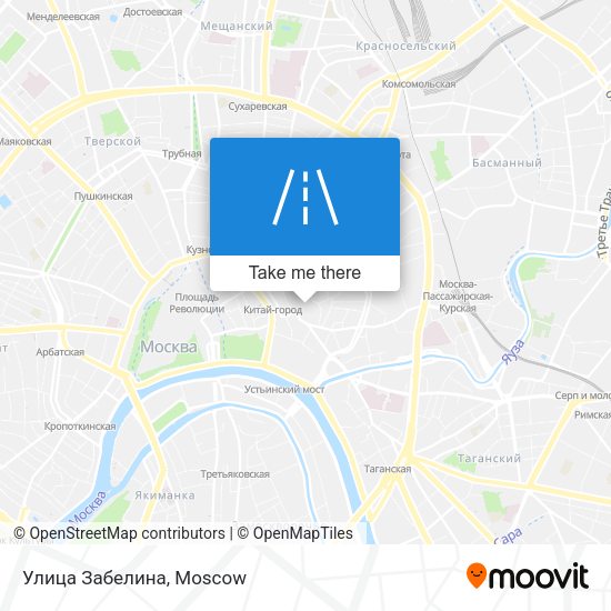 Улица Забелина map